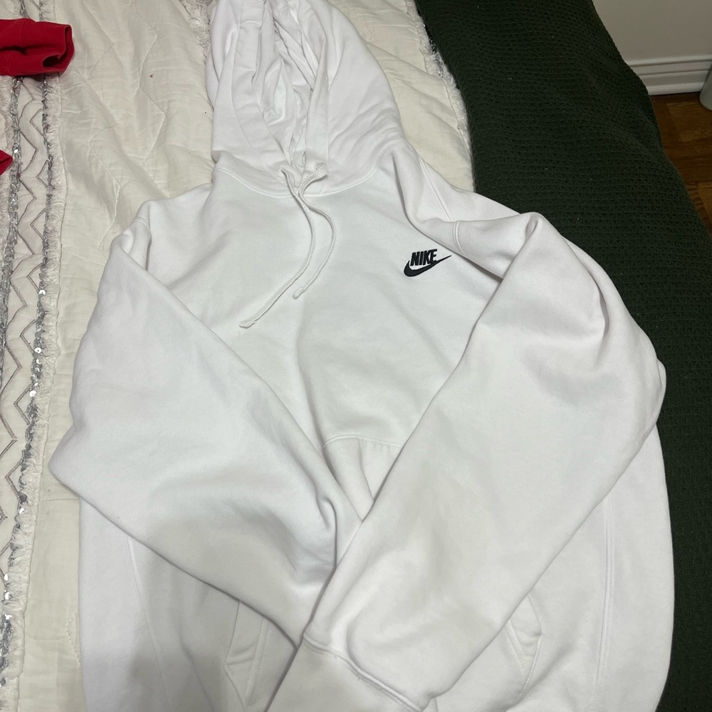 Nike White Pullover Hoodie